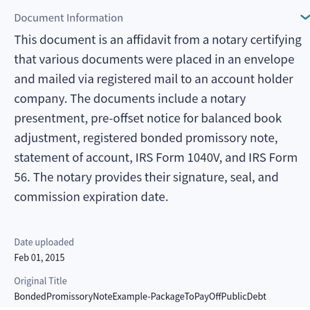 ✅ P.B. Registered Promissory Note Package 🇱🇷🦅⚖️ - Picture 2 of 2